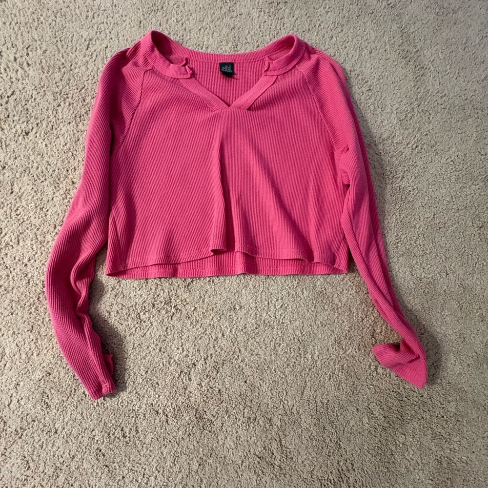 Pink Long Sleeve Women's Top